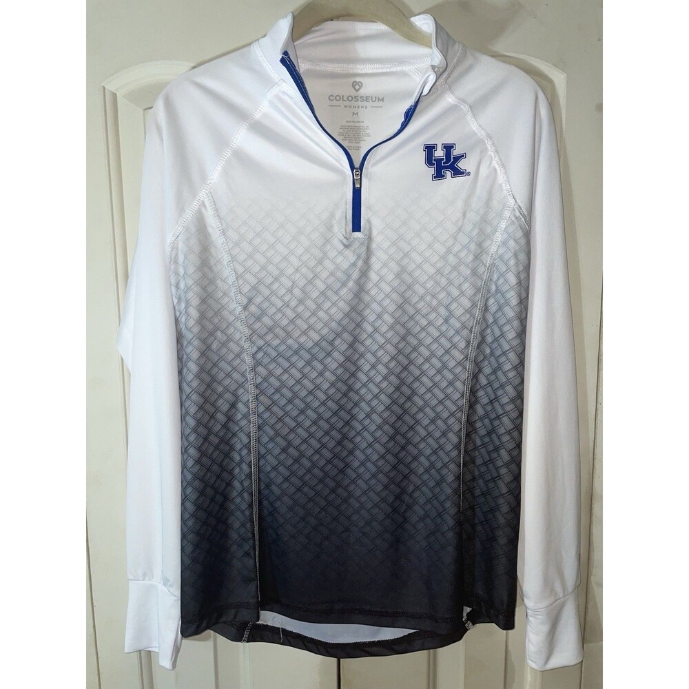 Colosseum University of Kentucky Wildcats Womens M 1/4 Zip Pullover Ombre
